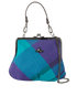 Granny Frame Tartan Crossbody, front view
